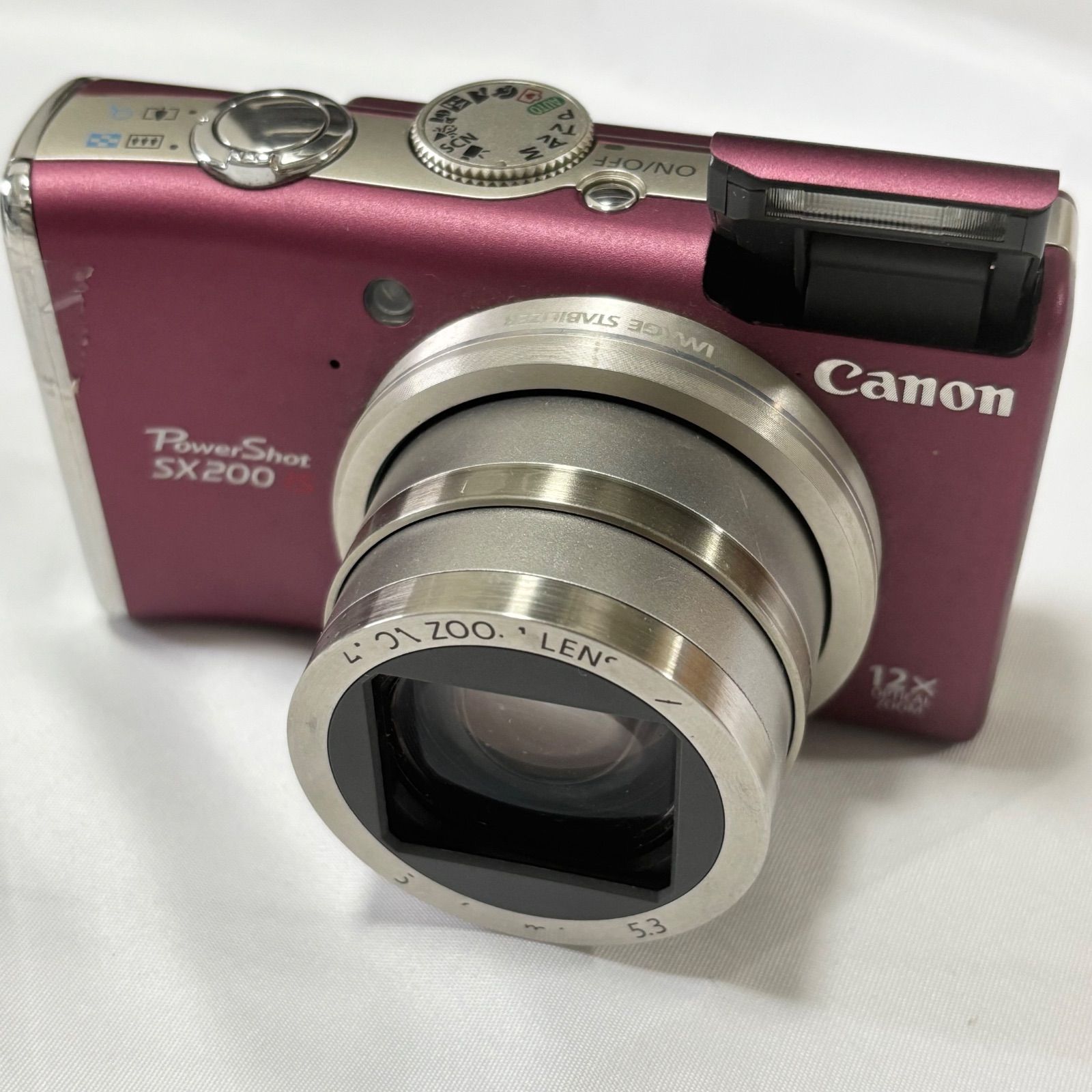 動作品！Canon Powershot SX200IS レッド デジカメ 美品！動作品
