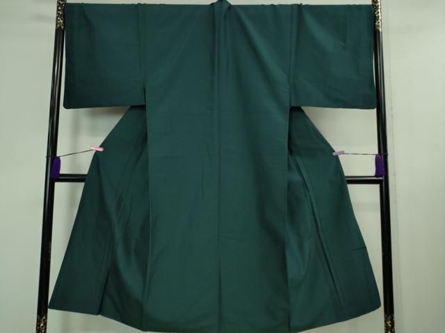 平和屋着物 上 男性 紬 アンサンブル キングサイズ 長羽織 色無地 百入茶色 DZAA9868kh5