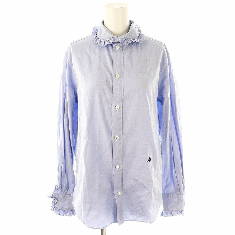 マディソンブルー MADISONBLUE 23AW ROUND COLLAR FRILL SH L.OX