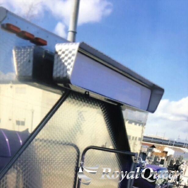 ミガキステンレスアンドンバイザー 丸棒巻き デコトラ トラック野郎