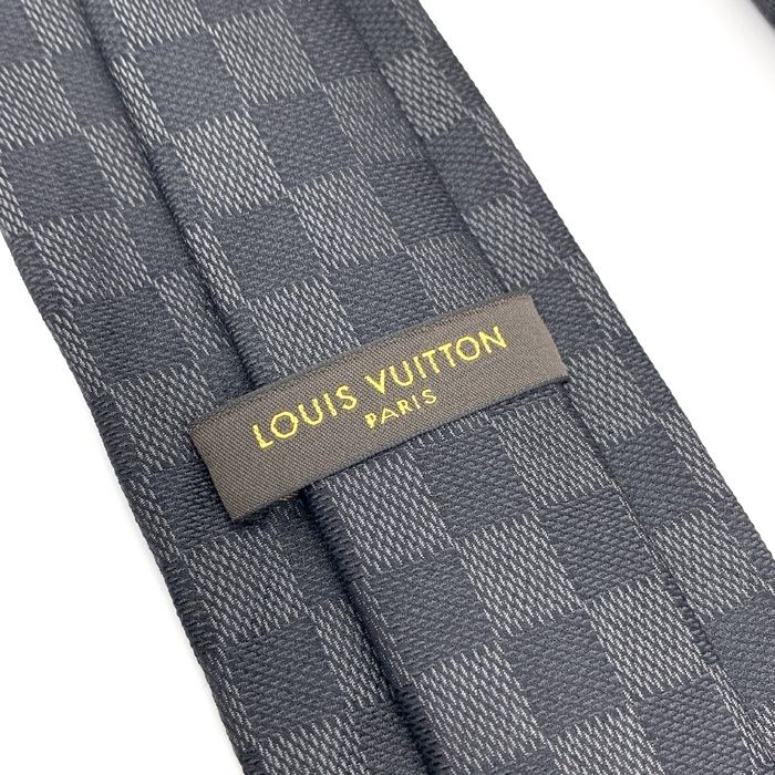 ✨ほぼ未使用✨ルイヴィトン ダミエ クラシック ノワール　ネクタイ LOUIS VUITTON ルイヴィトン ダミエ メンズ ネクタイ ネクタイ