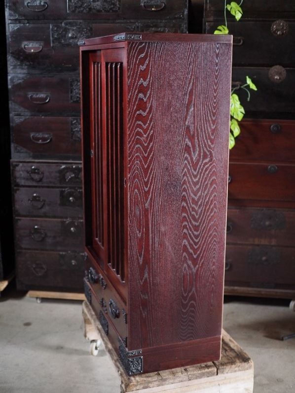 民芸家具 重量有 ガラスキャビネット 現代モノ 古録展 品番S10794 MARWIL-DEMENAGEMENTS_CH