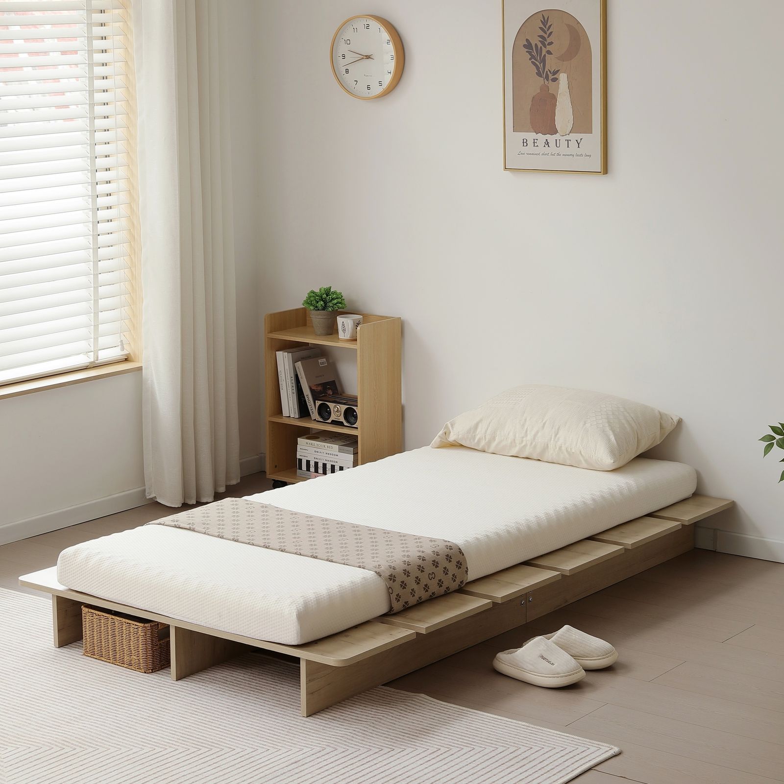 【幅100cm/SS】ベッド ローベッド ステージベッド ベッドフレーム すのこ ベッド ローベッド ステージベッド 幅100cm セミシングル ベッド