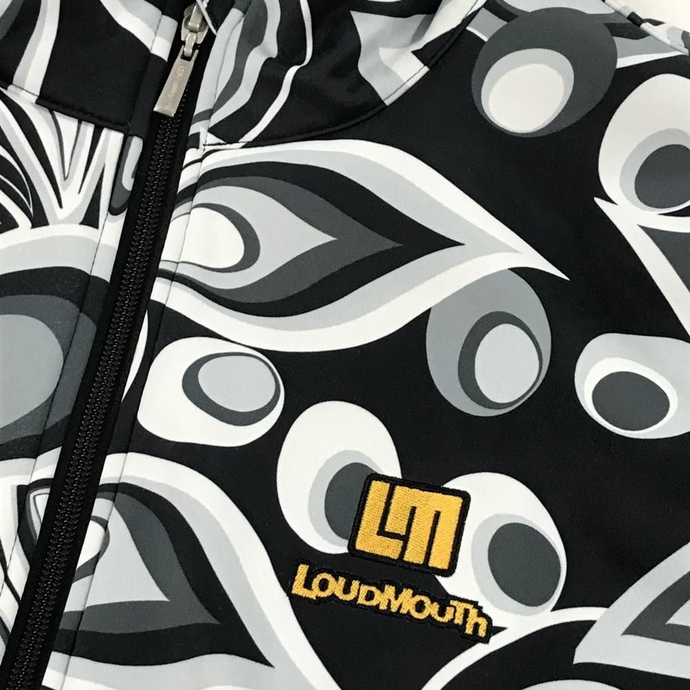 全品無料。 ラウドマウス ジャケット グレー×黒 シャガデリックシルバー 裏起毛 メンズ XL ゴルフウェア LOUDMOUTH