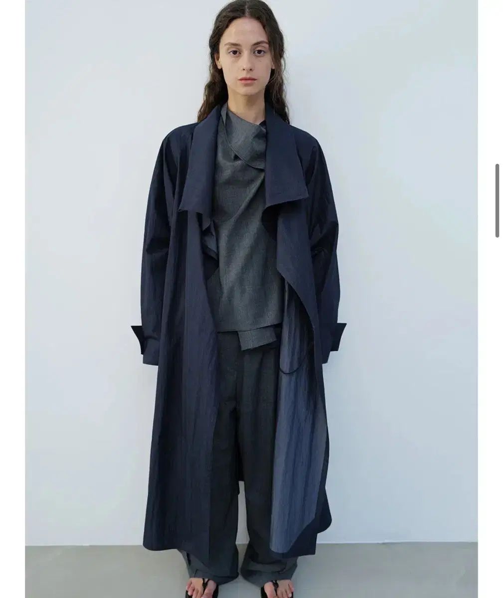 ル 17 cowl neck long coat ル セプテンバー 頭巾 ネック ロング コート