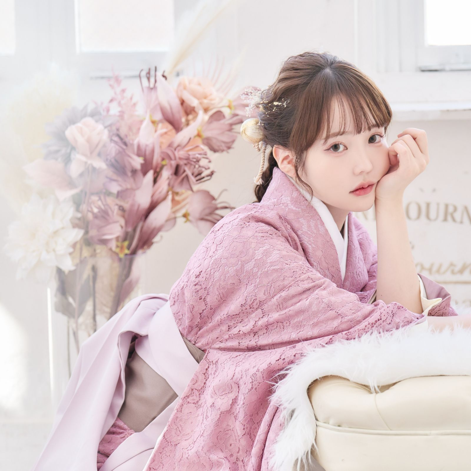 新品総レース 袴 3点 セット 卒業式 小学生 大学生 レース着物 レース  