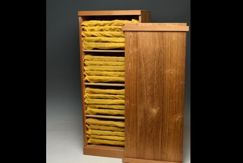 絵替蒔絵花鳥文 四方膳