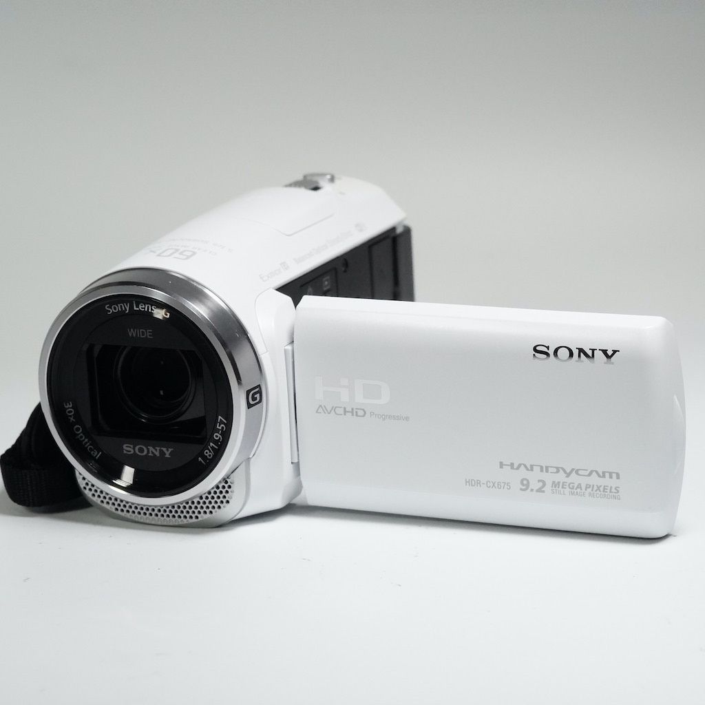 SONY ソニー HDR-CX675 ホワイト ビデオカメラ 動作OK 1週間保証 /9577 