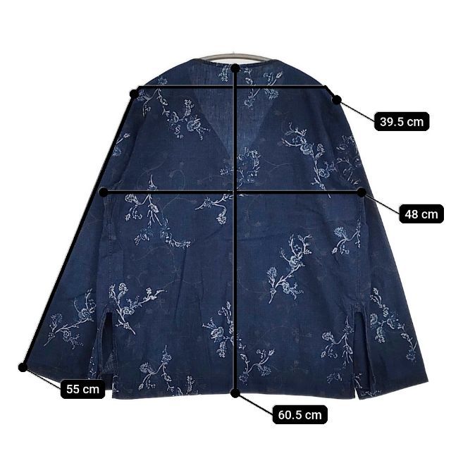 45R/45rpm 春まちプリントのフリルブラウス 定価46200円 ブラウス  