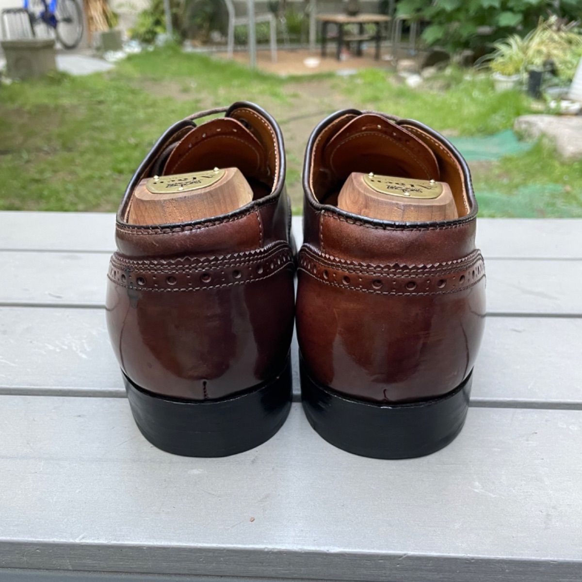 Alden コードバン US9.5C フルブローグ 9.5D ファッション Alden