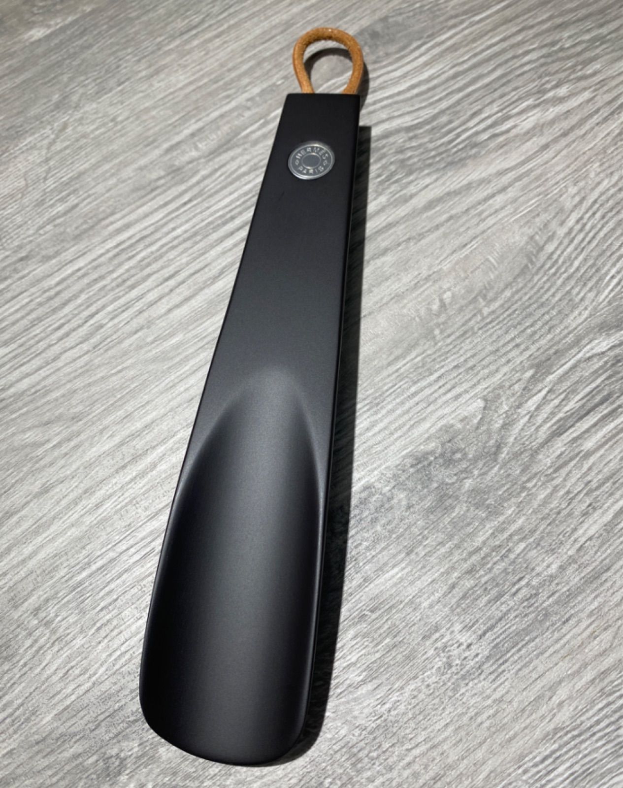 新品】箱付 HERMES エルメス シューホーン ウッド マロン 靴ベラ