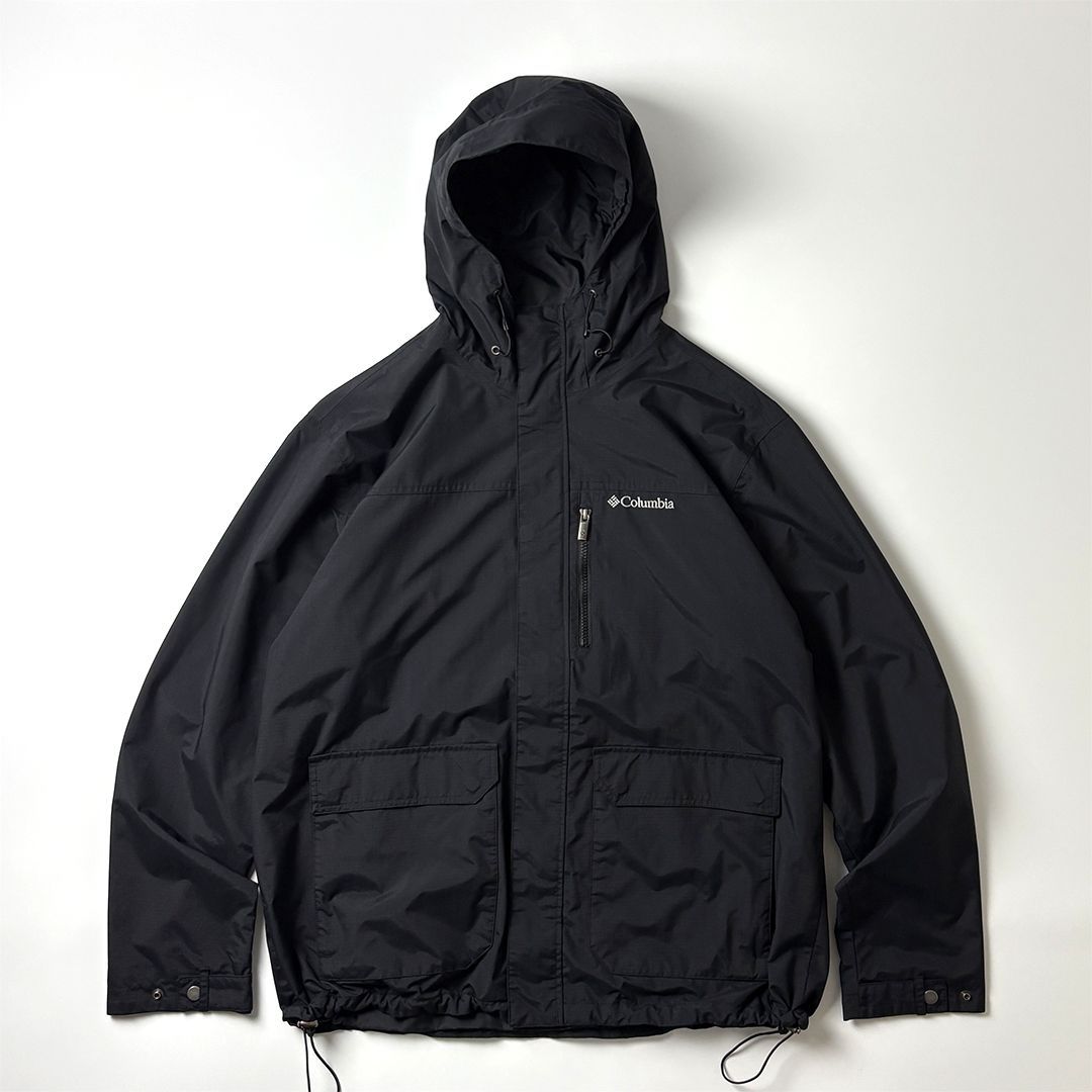 Columbia コロンビア ナイロンジャケット XL ブラック 黒 ドロー