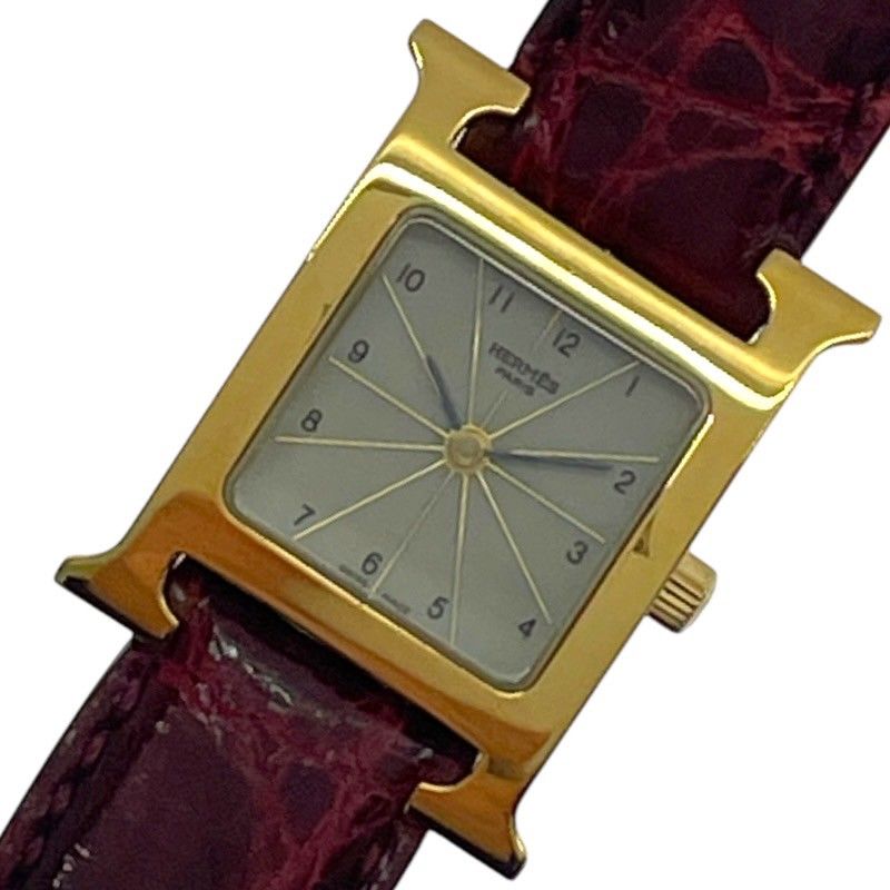 エルメス HERMES Hウォッチ HH1.201 GP/SS レディース 腕時計 - メルカリ 