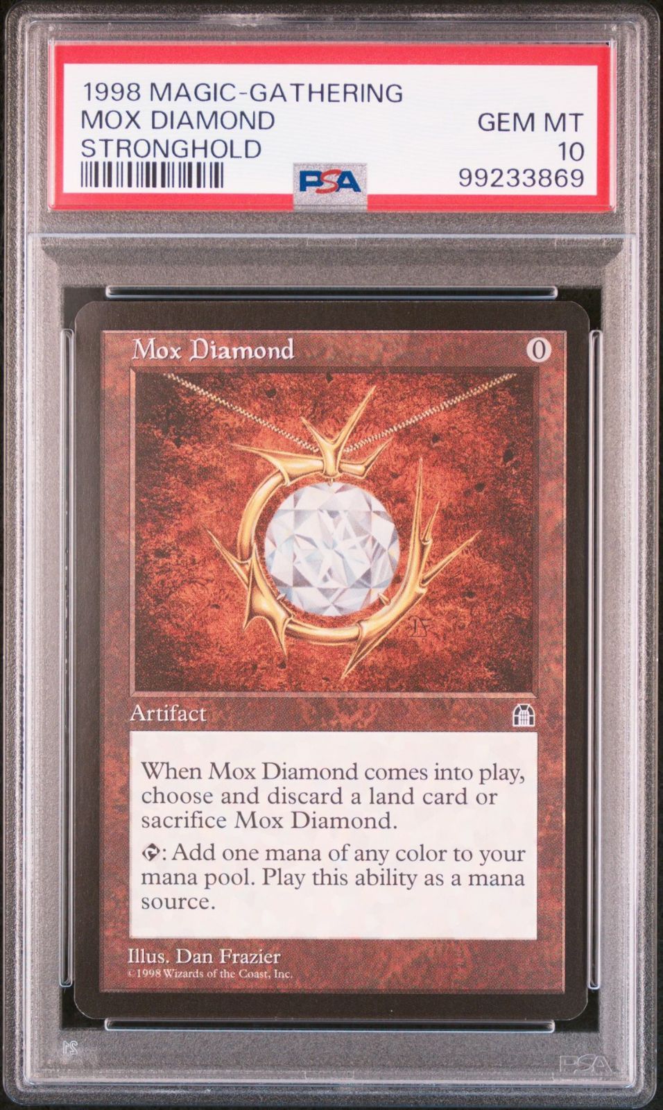 PSA10|超 |MTG|英語版|モックス ダイアモンド|Mox Diamond|ストロングホールド|Strongh |STH 138|143