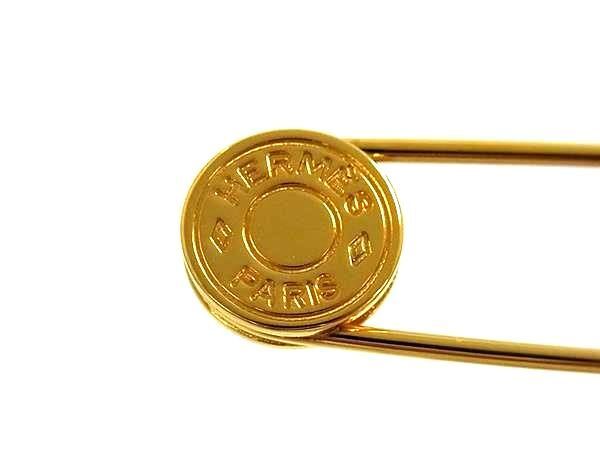 HERMES エルメス ブローチ セリエ ピンブローチ - ゴールド