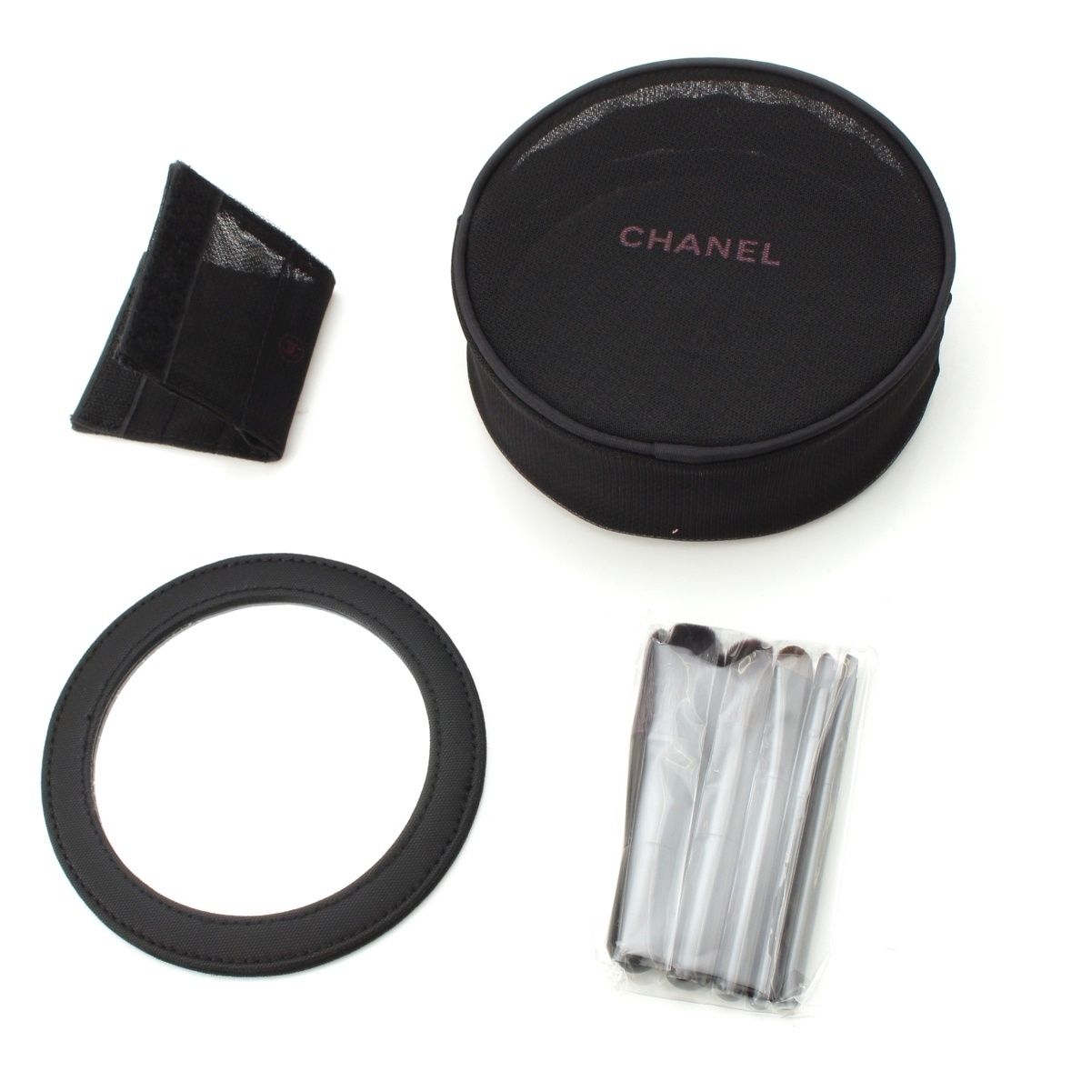 シャネル LES MINI DE CHANEL ミラー メイクブラシセット 化粧品 ブラック