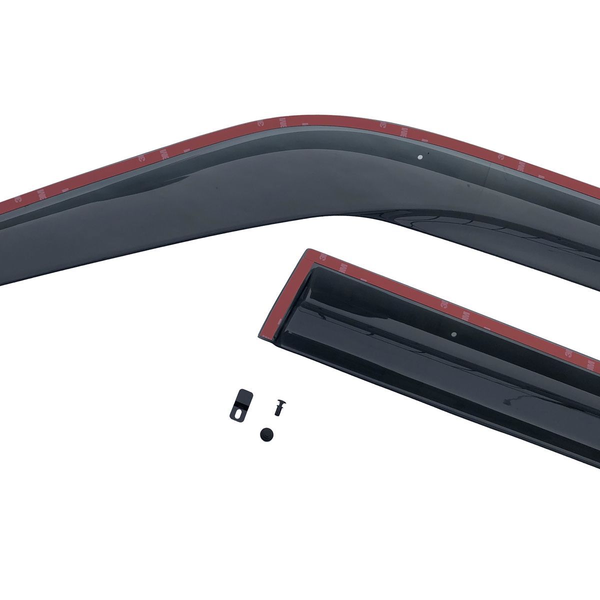 ノア ヴォクシー 90系 MZR 9 W 2025 R4 .1 - ドアバイザー 雨よけ 金具＆両面テープのＷ固定 フロント リア 4枚セット FFCRYSTALESIA_COM