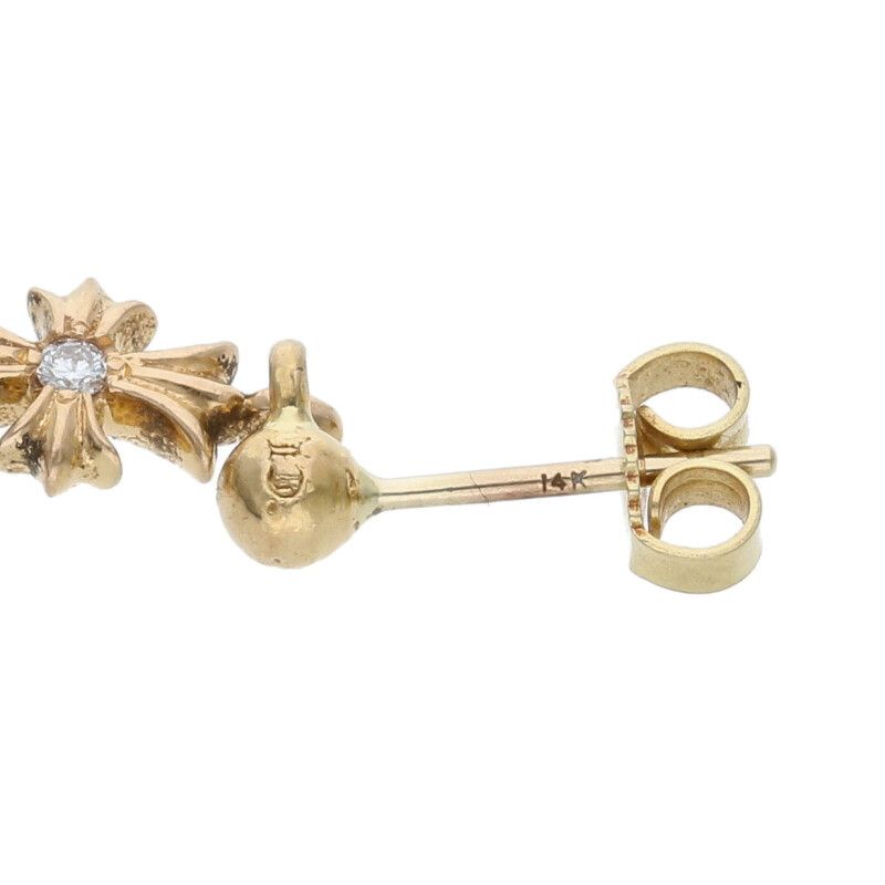 クロムハーツ 22K TINY E CH PLS 3DIA/タイニーECHプラス3ドロップ 3