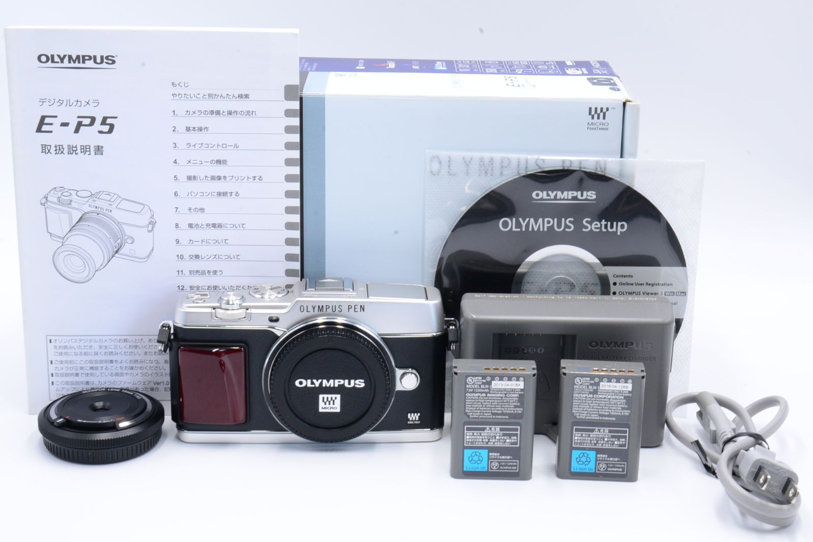 OLYMPUS PEN E-P5 BCL-1580セット - カメラ