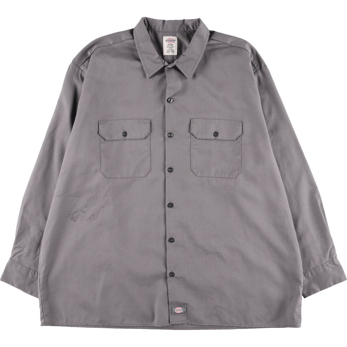 古着 ディッキーズ Dickies 長袖 ワークシャツ メンズXL/eaa372062