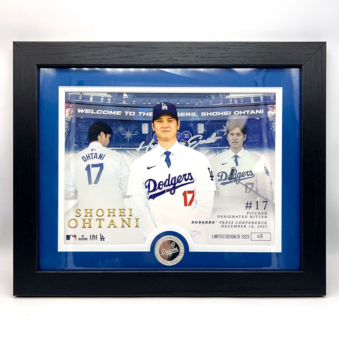 大谷翔平選手 ドジャース入団 記念コインフォトフレーム限定5000個　ラスト１点 大谷翔平 ドジャース 入団記念コインフォトフレーム 世界5000