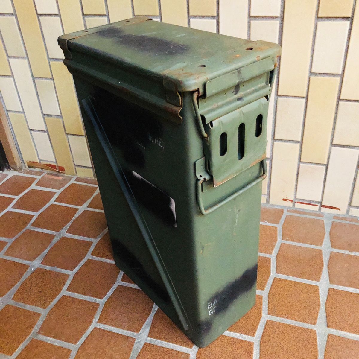 米軍放 アンモボックス AMMOBOX PA124 ミリタリー アンモ缶 弾薬箱 サバゲ サバイバルゲーム