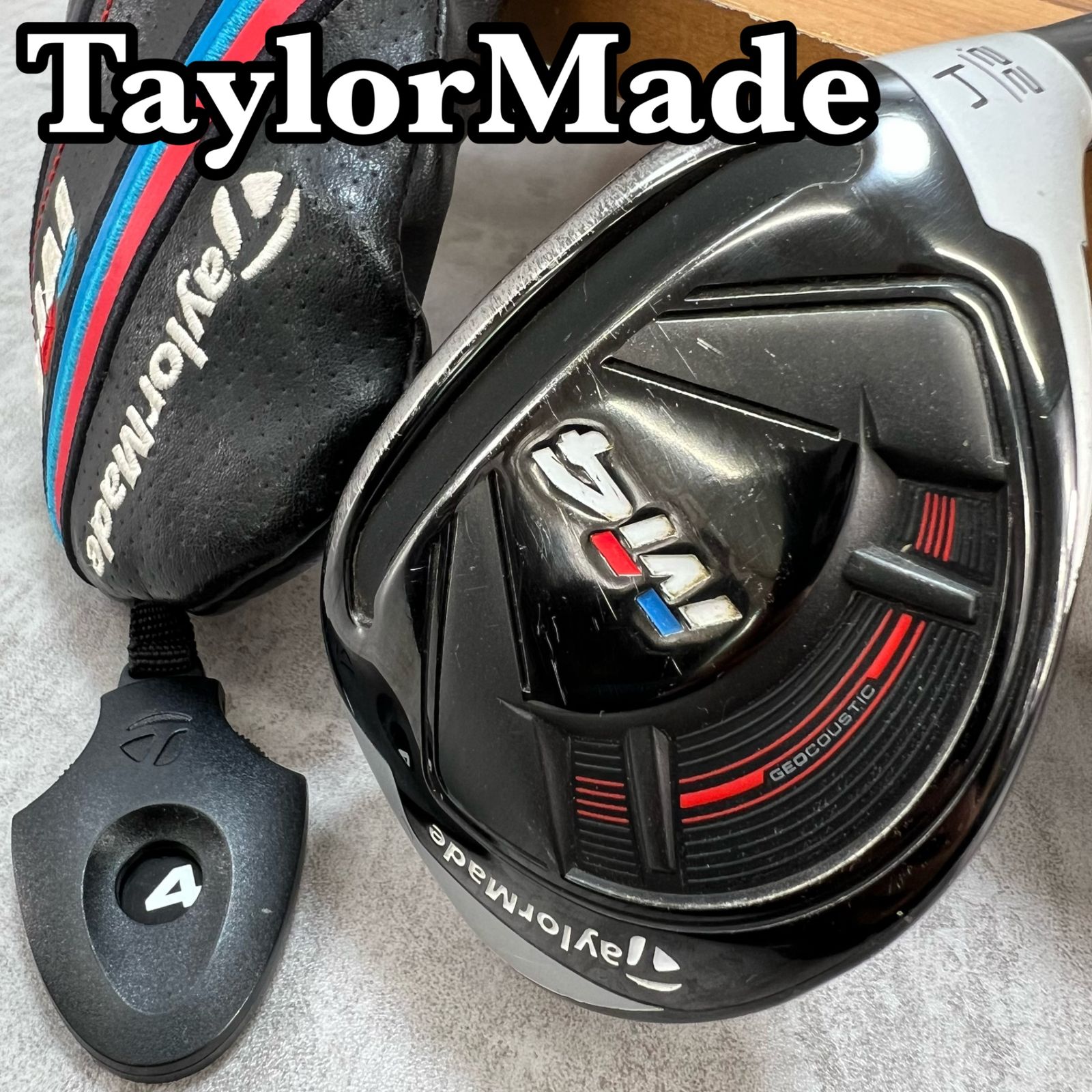 TaylorMade - TaylorMade　テーラーメイド　M4　メンズゴルフ4UT　カーボン　7S　22°　右利き用　UT　ユーティリティ　39.75インチ　D-4　約366g TaylorMade テーラーメイド M4 メンズゴルフ4UT カーボン 7S 22