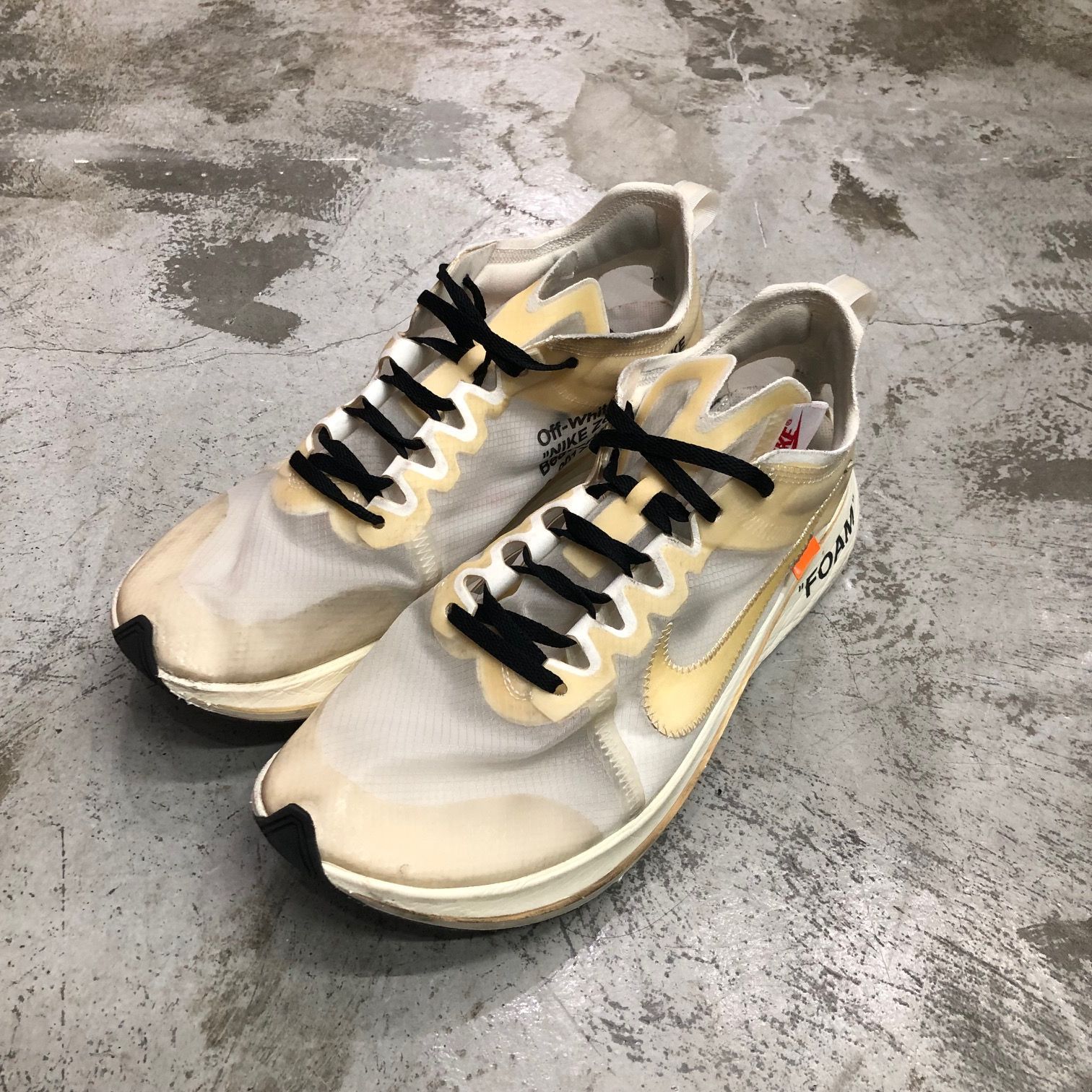 Off-White Nike THE TEN Zoom Fly AJ4588-100 コラボ ザテン