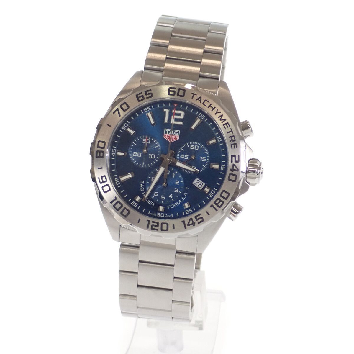 【中古】【Aランク】TAG HEUER タグ ホイヤー フォーミュラ1 メンズ 腕時計 CAZ101K.BA0842 ステンレス ブルー 青文字盤 クロノグラフ クォーツ【ISEYA】