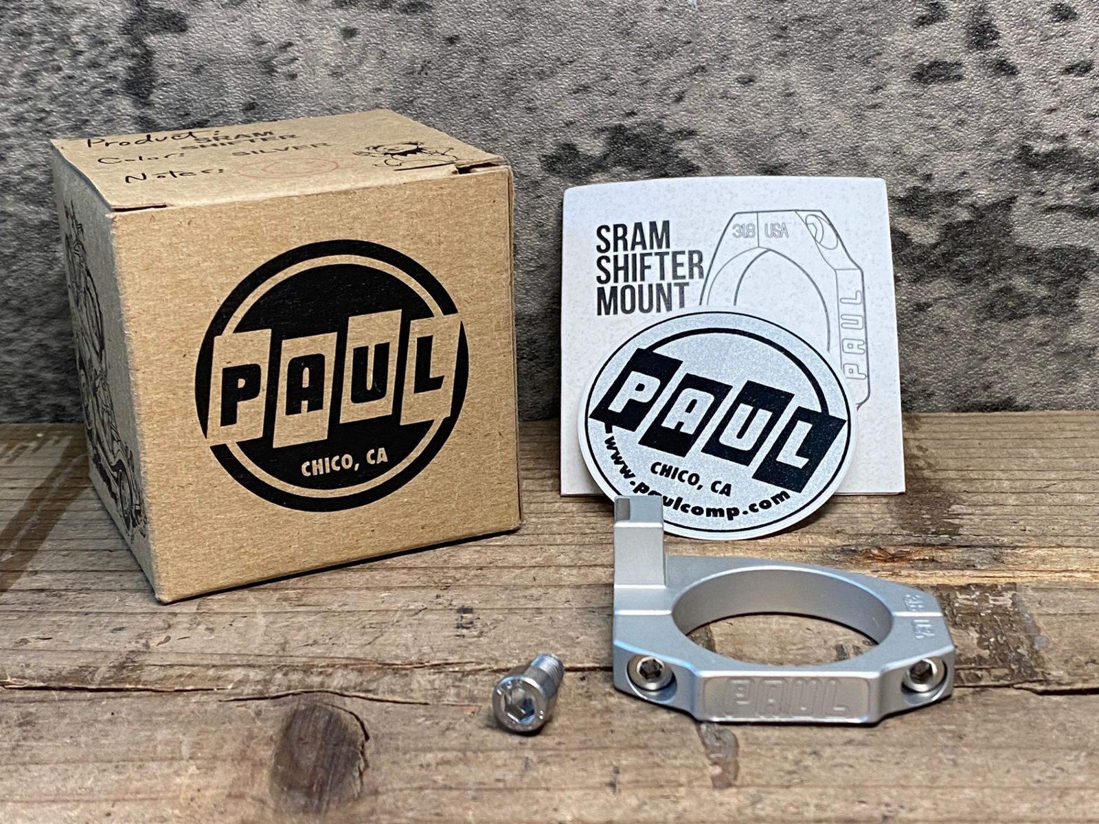 JJ959 ポール PAUL COMPONENT Sram Shifter Adapter シルバー Φ31.8