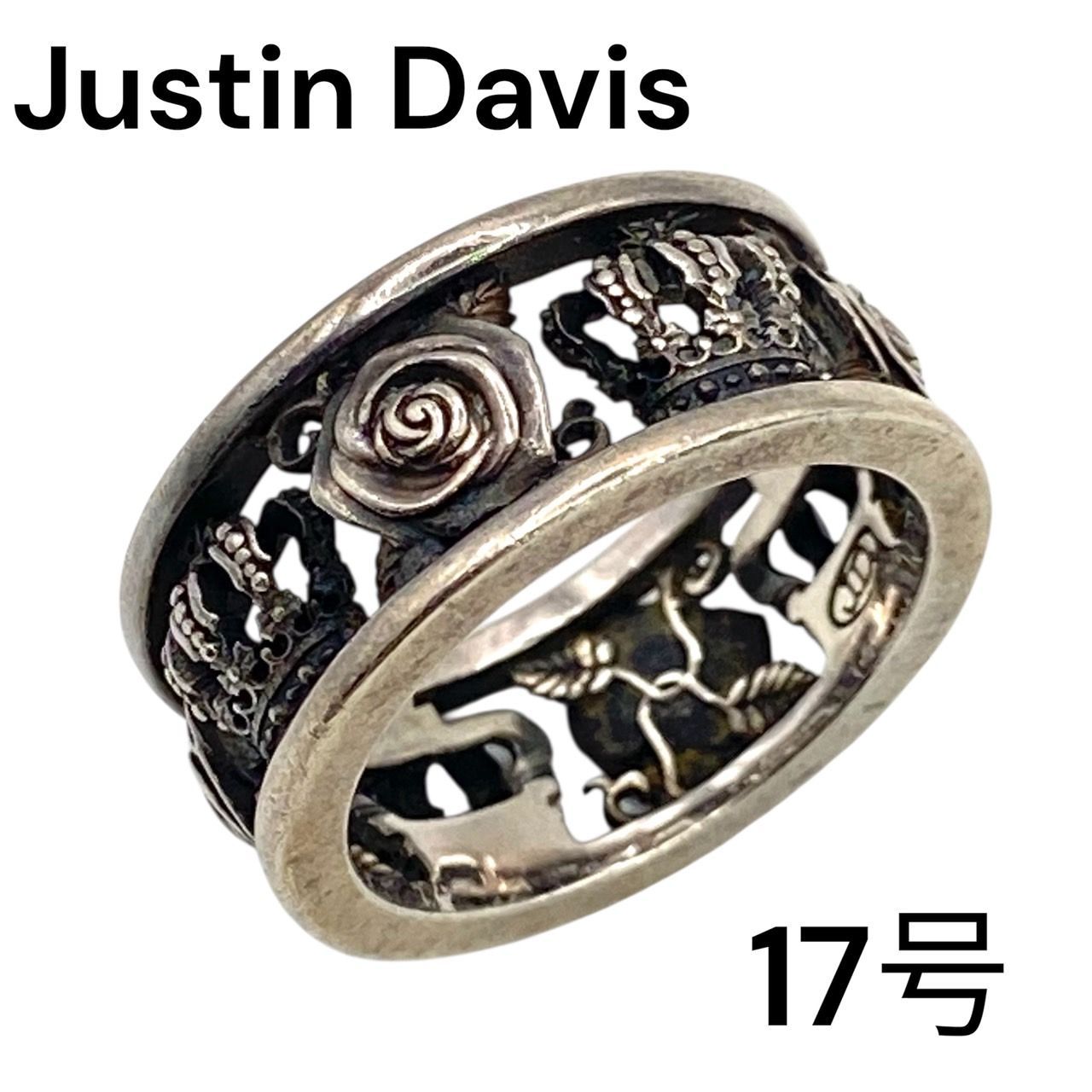 Justin Davisハート型王冠デザインリング 17号 Justin Davis◇リング
