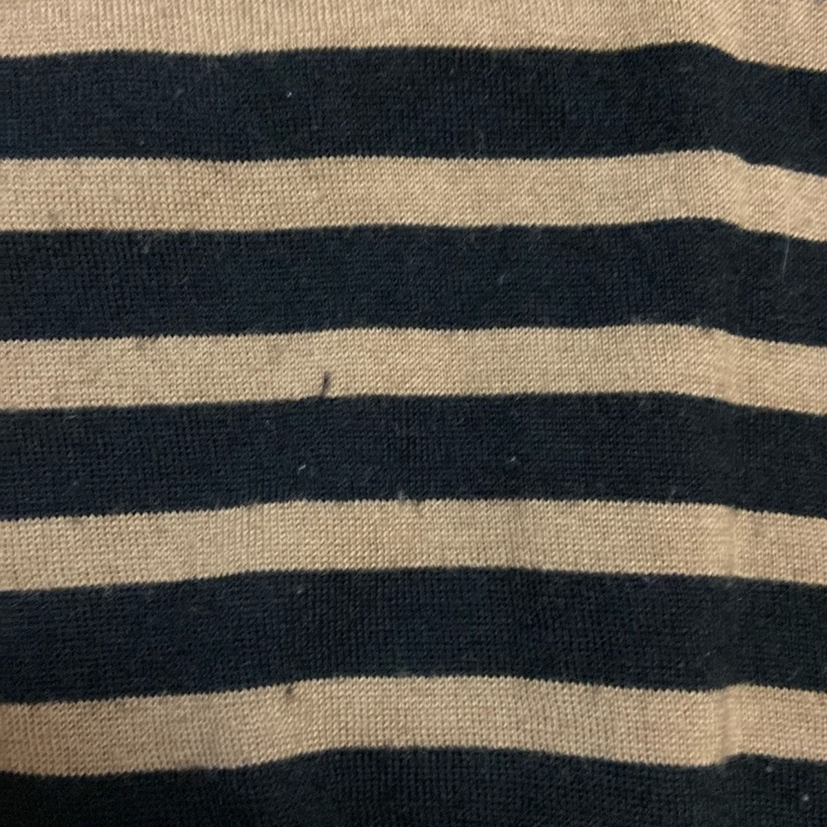 Burberry LONDON(バーバリーロンドン) 長袖セーター サイズ1 S レディース - 黒×ライトブラウン クルーネック/ボーダー Burberry LONDON(バーバリーロンドン) 長袖セーター サイズ1 S