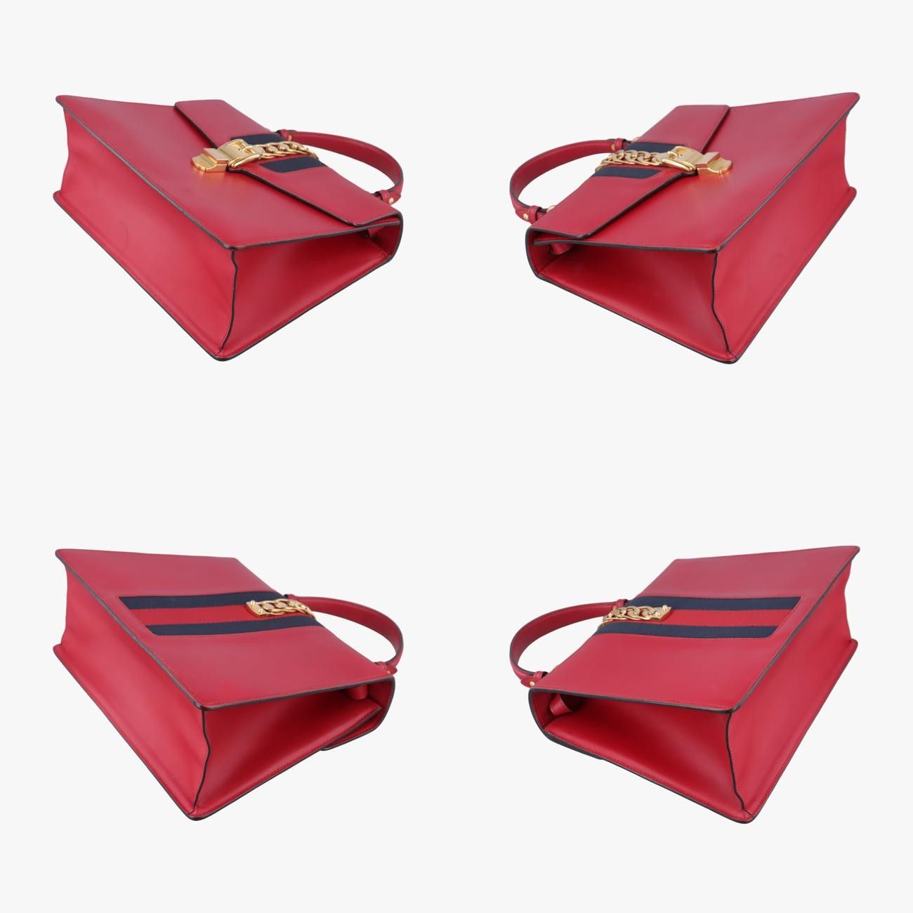 グッチGucciシルヴィレッド×ネイビーレザー431665C022903520