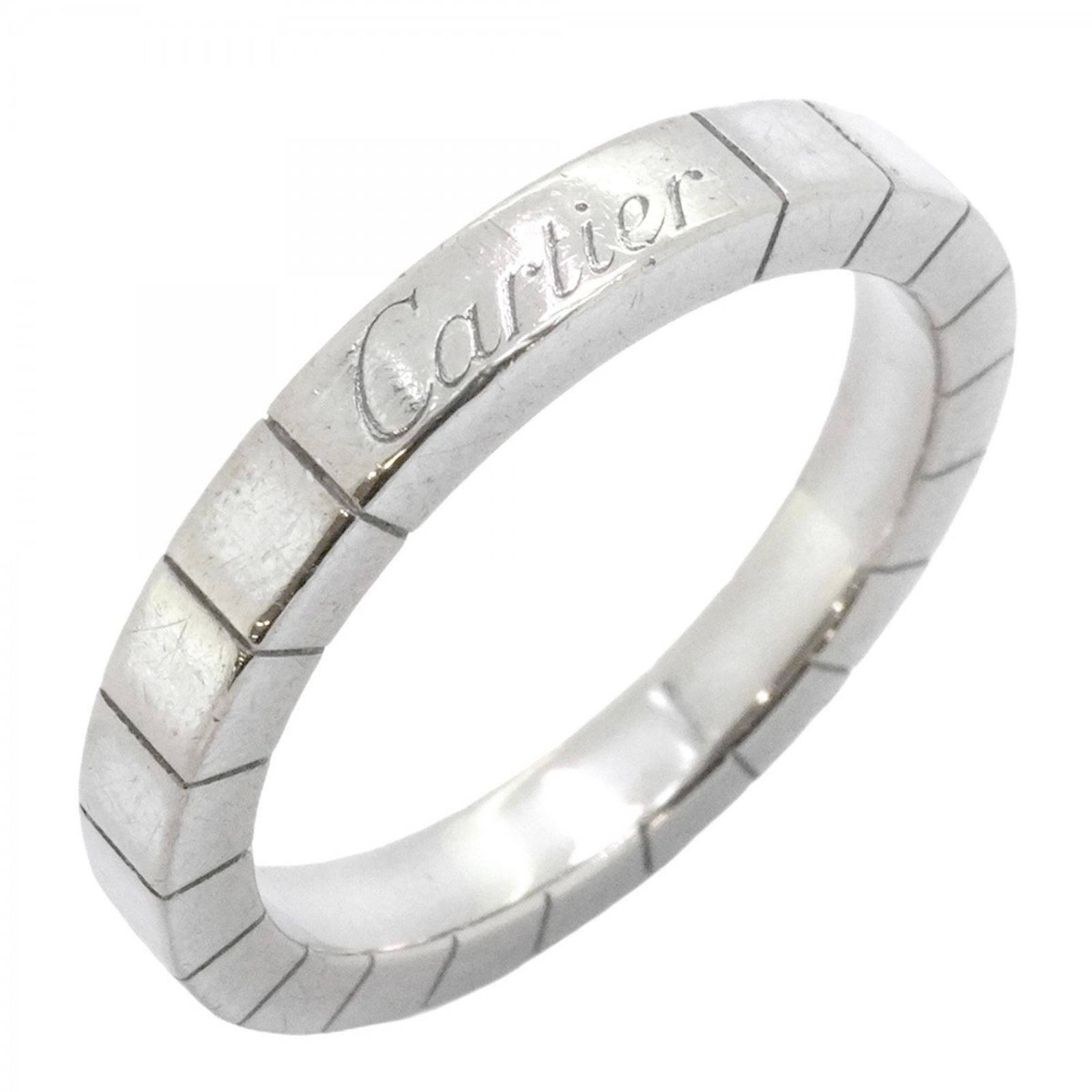 カルティエ Cartier カルティエ リング ラニエール 18KWG ホワイトゴールド ＃54レディース