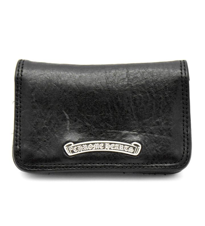 クロムハーツ CHROME HEARTS CARD CASE グロメット付き レザー カードケース w23452