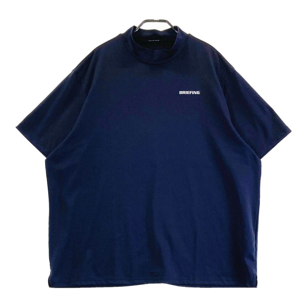 サイズ XL BRIEFING GOLF ブリーフィング 2025年 半袖モックネックTシャツ ネイビー系 240101538348 ゴルフウェア メンズ ストスト