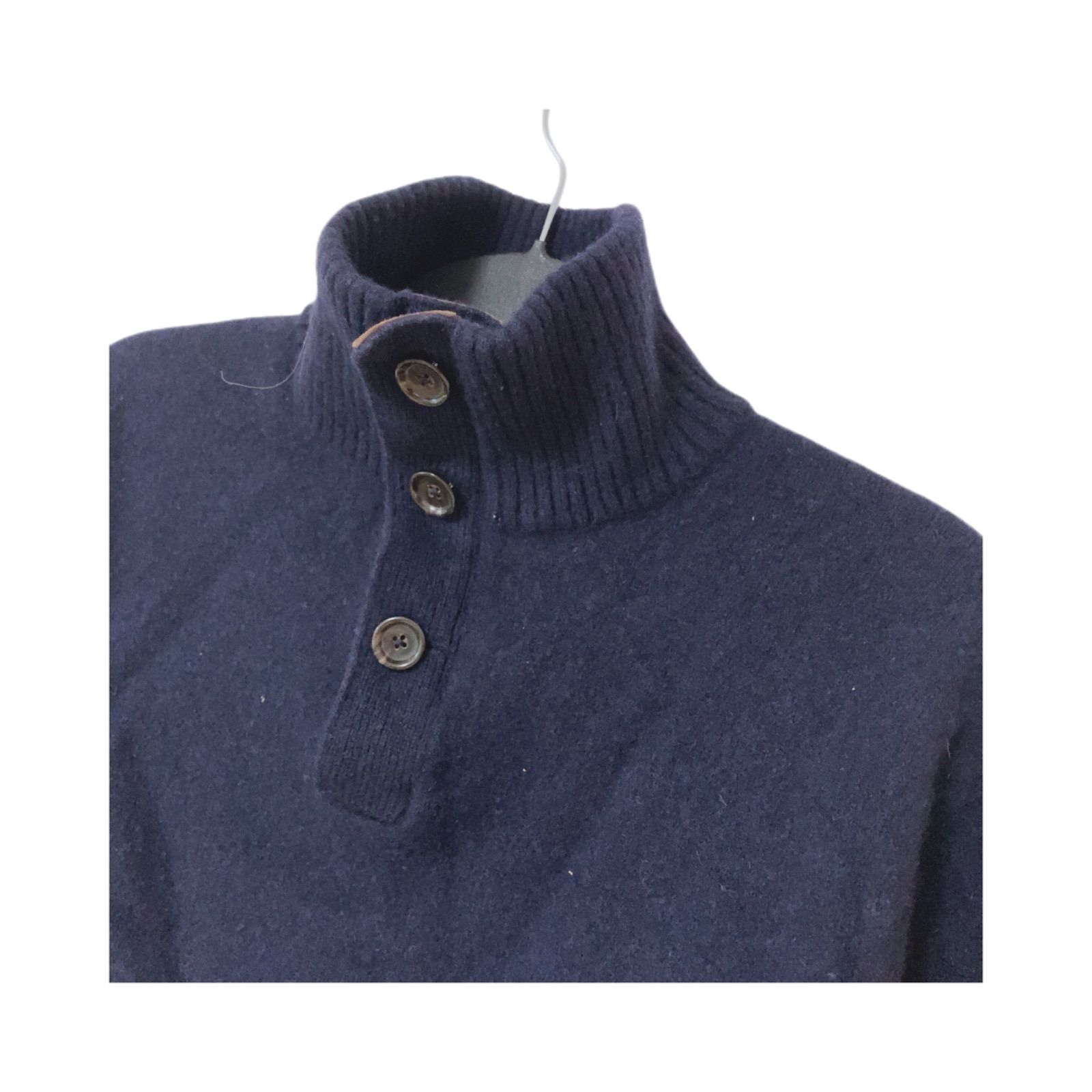 美品　ポロバイラルフローレン　ニット　セーター　Lサイズ 紫　肉厚 クルーネック