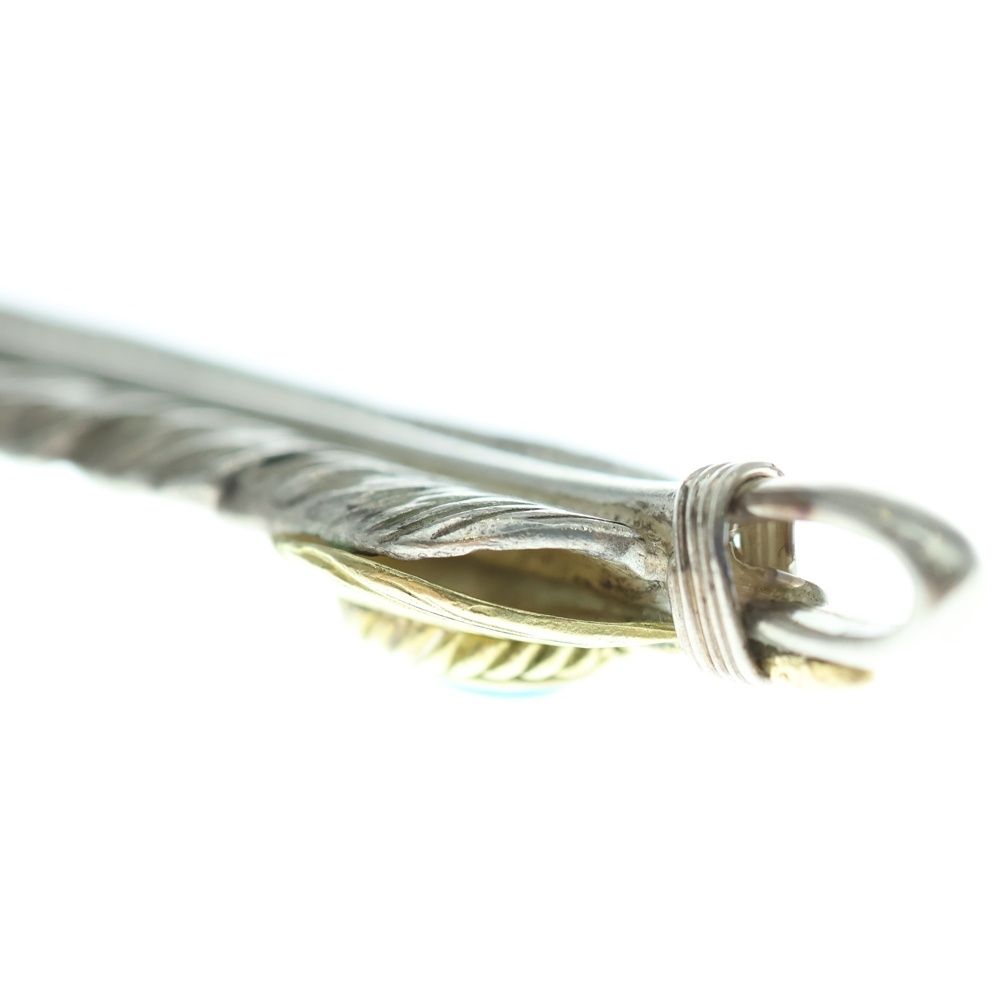 18フェザー金縄ターコイズ シルバーゴールド