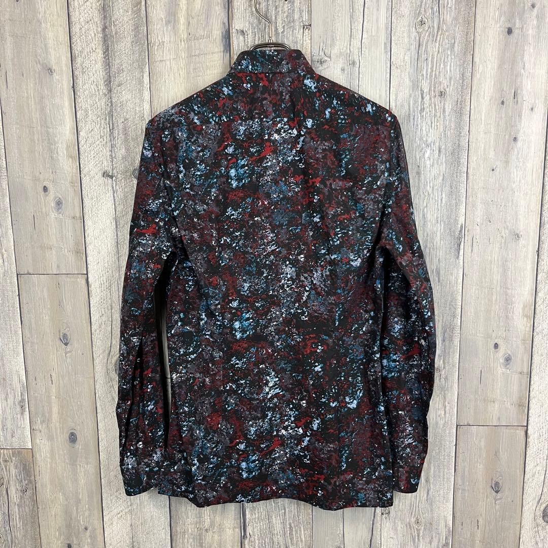 BALENCIAGA バレンシアガ イタリア製 長袖 総柄 ドレスシャツ 38