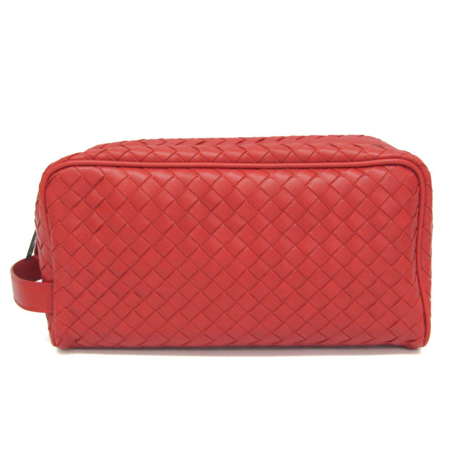 BOTTEGA VENETA イントレチャート レザー レッド　赤　 ポーチ ボッテガ・ヴェネタ(Bottega Veneta) イントレチャート メンズ