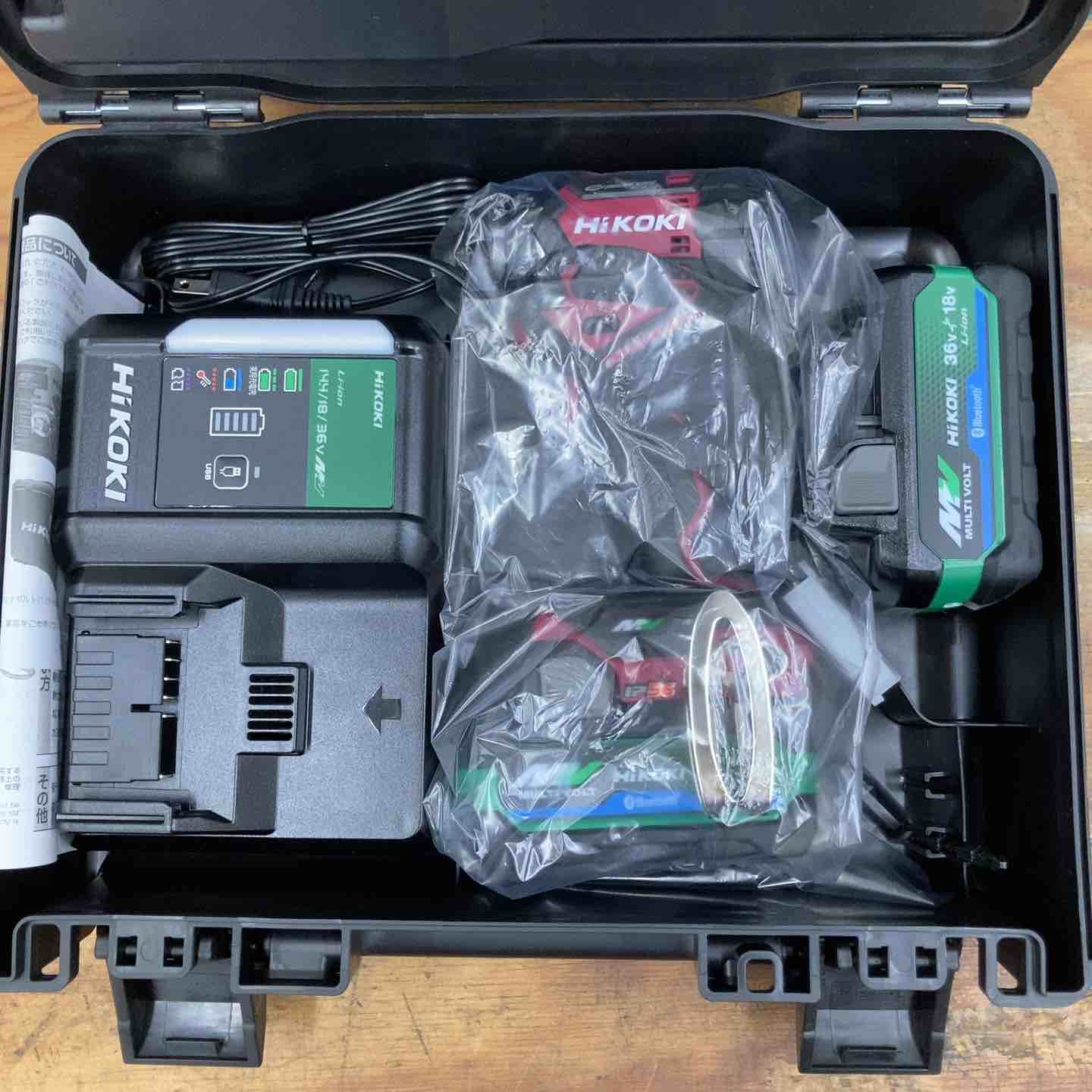 ♥品 ハイコーキ HIKOKI 旧 日立工機 コードレスインパクトドライバー フ レッド WH36DC 2XPRSZ 36V フルセット フ レッド 柏店