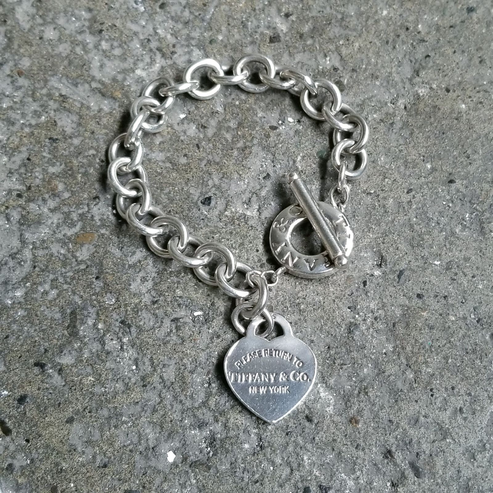 Tiffany & Co. ブレスレット トグル ハート タグ シルバー925 リターン