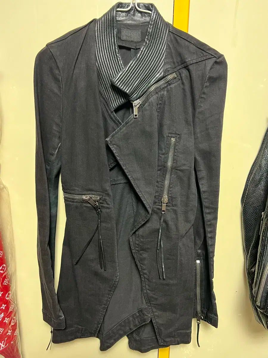 DIESEL レディース 黒 ディテール バイカー ジャケット