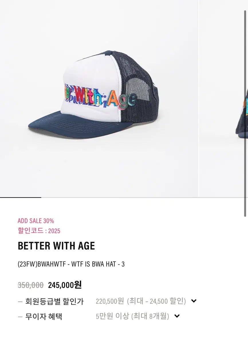 【雷市場（ポンジャン）商品韓国直送】 年齢以下 better with age トラッカーキャップ 帽子 販売