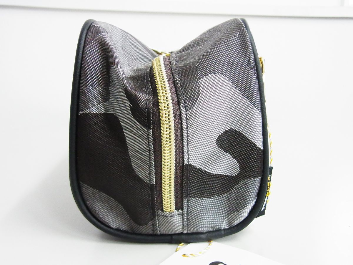 マーク＆ロナ★Gauge Camo Dopp Kit スカルカモクラッチポーチ茶