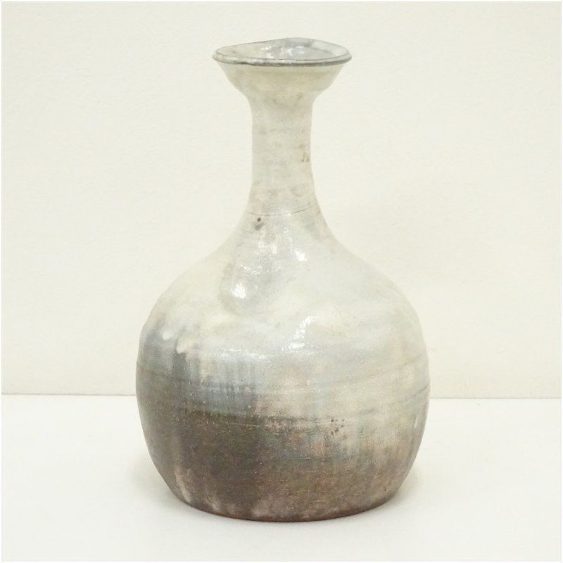 萩焼 十二代 田原陶兵衛造 下蕪花入（共箱） 花入れ 茶道 茶道具 花瓶