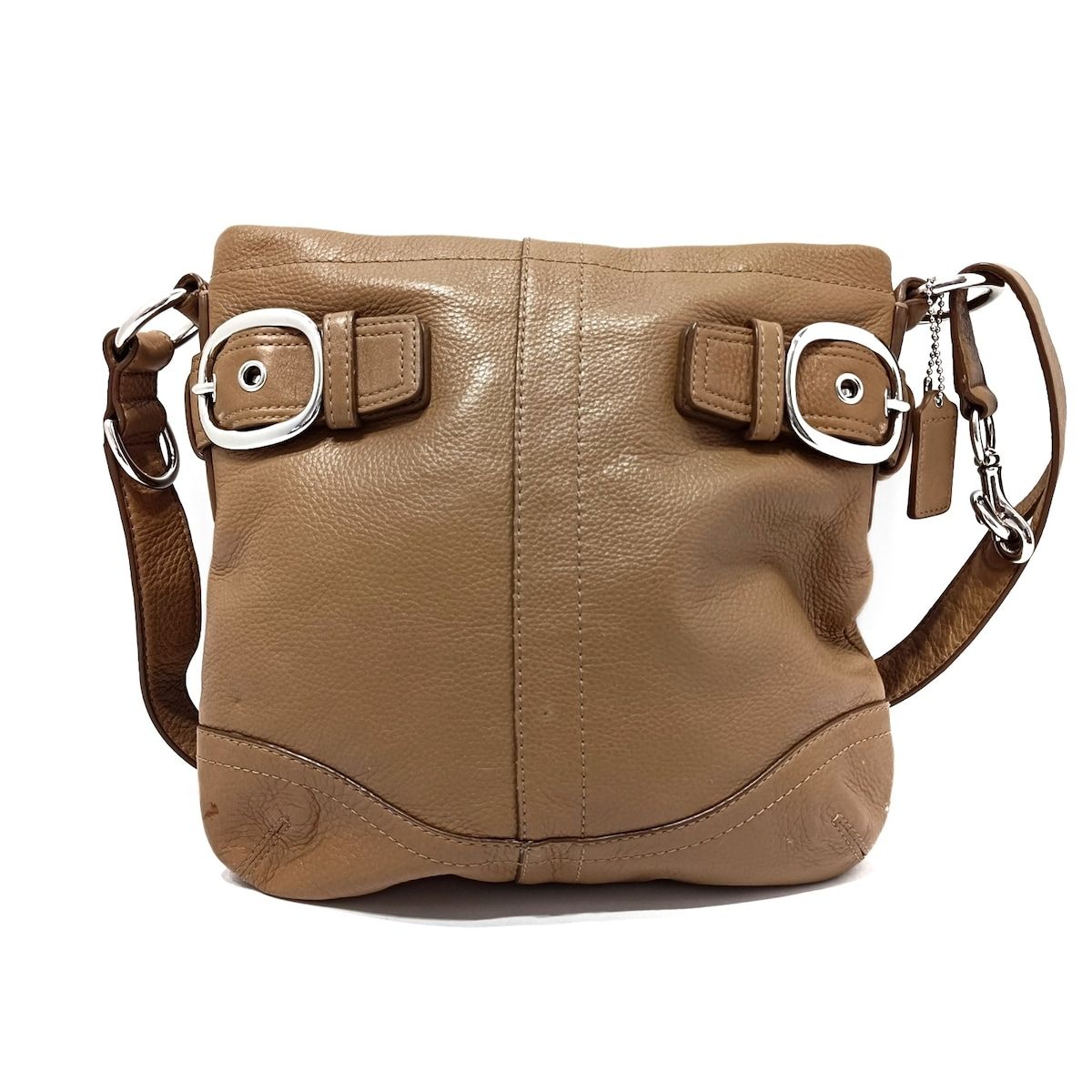 美品☆COACHコーチ ショルダーバッグ ベージュ レザー 大きめサイズ. コーチ COACH バッグ （ベージュ） -ファッション通販 FASHION