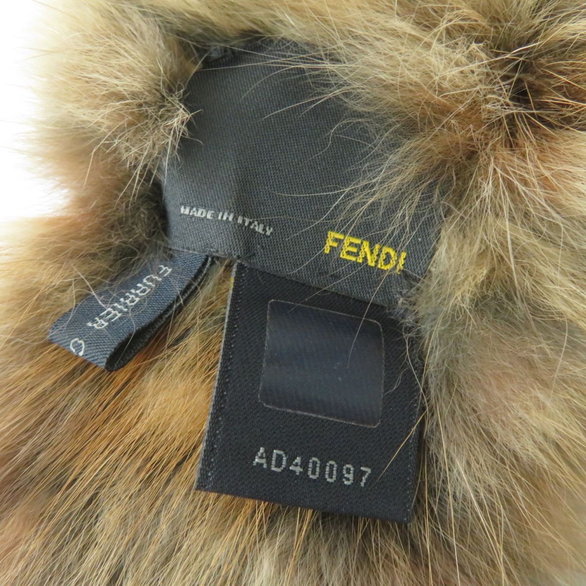 FENDI フェンディ ファーマフラー ブラウン 美品 極美品☆FENDI フェンディ フォックスファー ショール/ティ