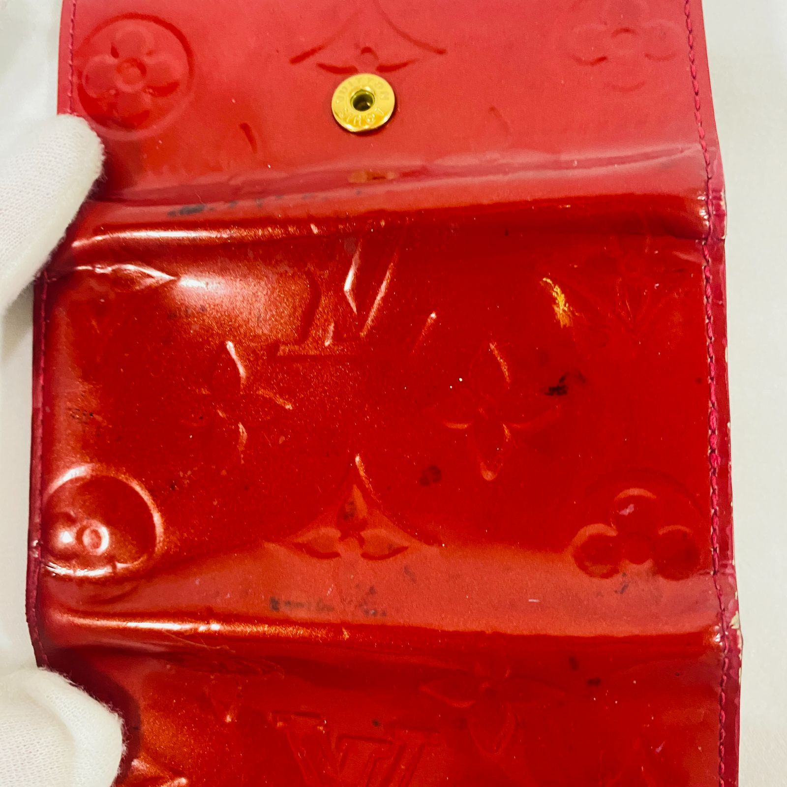 ルイ・ヴィトン ヴェルニ キーケース M61736 赤 LOUIS VUITTON ルイヴィトン キーケース ヴェルニ 赤 レッド