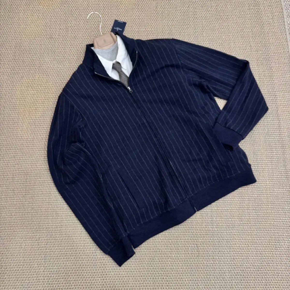 Hackett London ピンストライプ トラック スーツ ジャケット